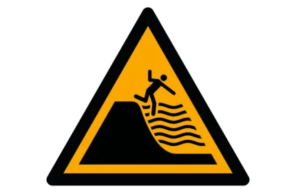 ISO 7010 W066 Deep Shelving Beach Warning Sign CAD Drawings (DWG, SVG, PDF)