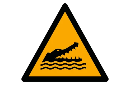 ISO 7010 W067 Crocodiles, Alligators or Caymans Warning Sign CAD Drawings (DWG, SVG, PDF)