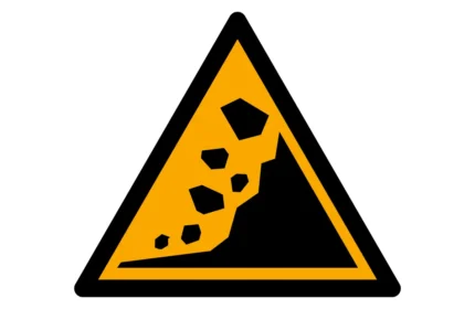ISO 7010 W078 Landslide Zone Warning Sign CAD Drawings (DWG, SVG, PDF)