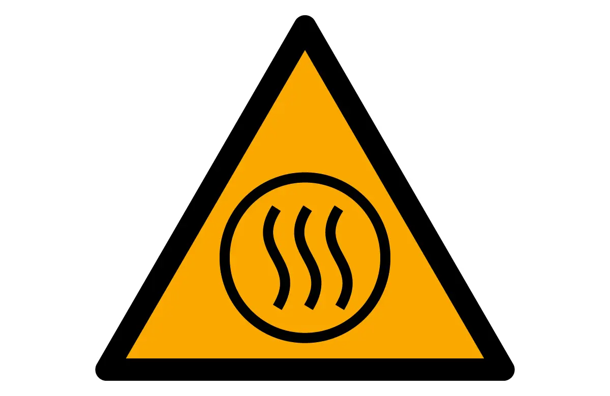 ISO 7010 W079 Hot Content Warning Sign CAD Drawings (DWG, SVG, PDF)