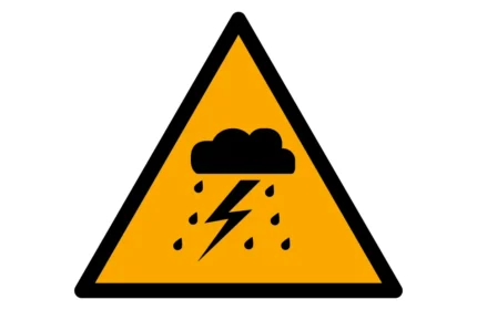 ISO 7010 W084 Thunderstorm Warning Sign CAD Drawings (DWG, SVG, PDF)